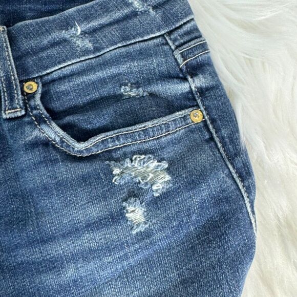 Joe's Jeans Hi (Rise)Honey Hight rise Curvy Boot Cut Ripped Raw Hem Jeans Sz  28 - Picture 7 of 11